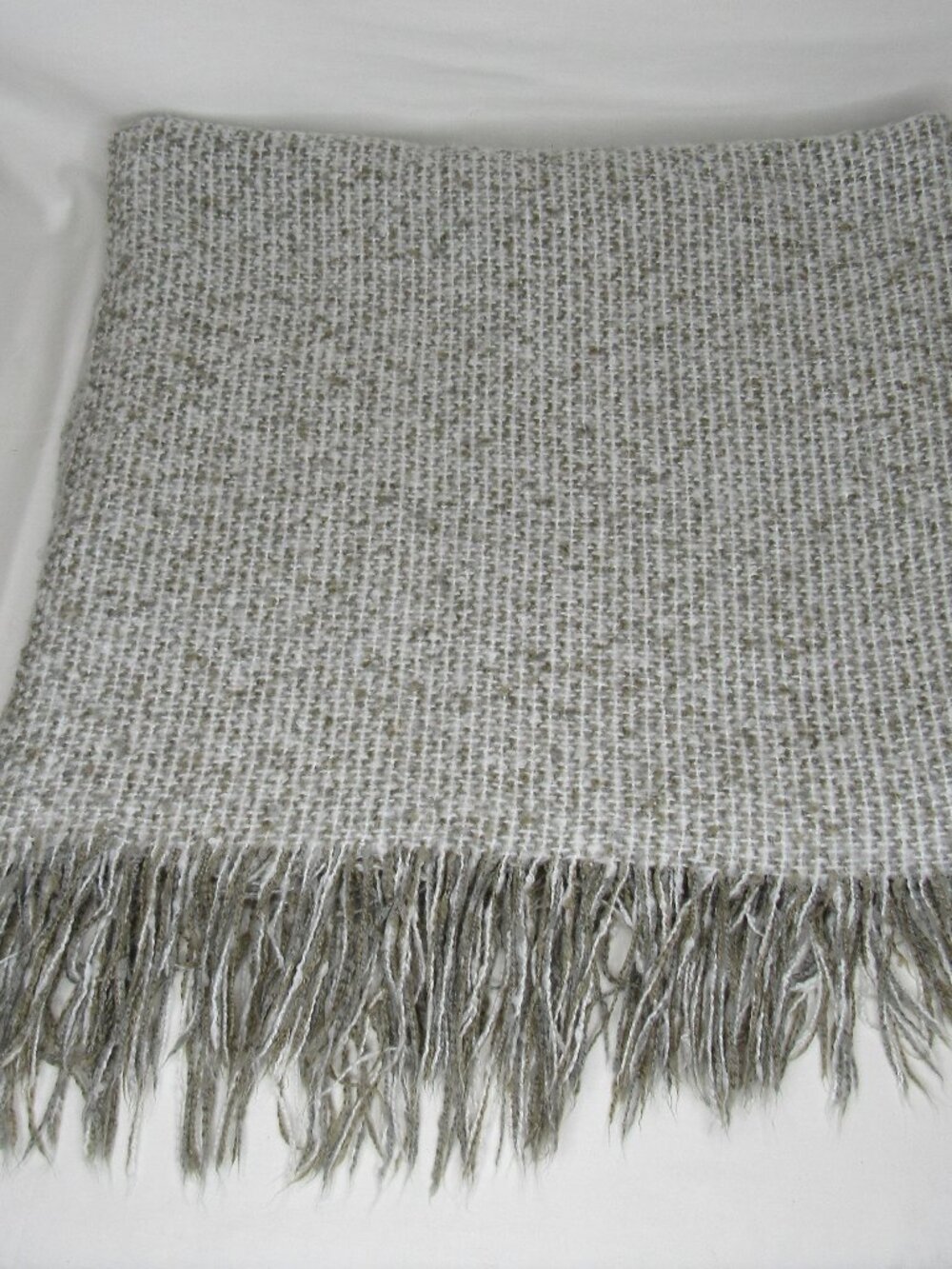 Crate Barrel Gray WELDON Throw Blanket 40 x 70 Acrylic